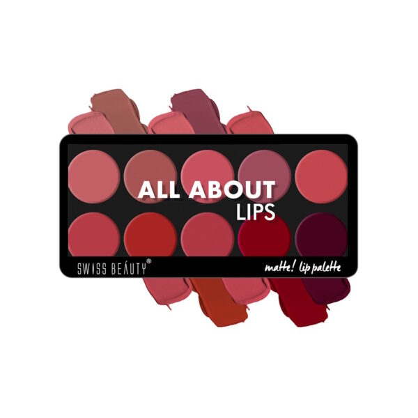 Swiss Beauty All About Lips Matte Lip Palette Shade No 01
