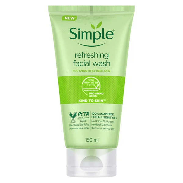 Simple Refreshing Facial Wash Kind To Skin 150ml