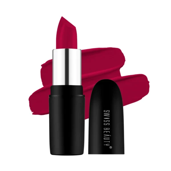 Swiss Beauty Pure Matte Lipstick 220 Smoking Red
