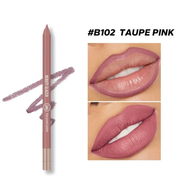 Beauty Glazed Waterproof & Long Lasting Lip Liner - B102 Taupe Pink