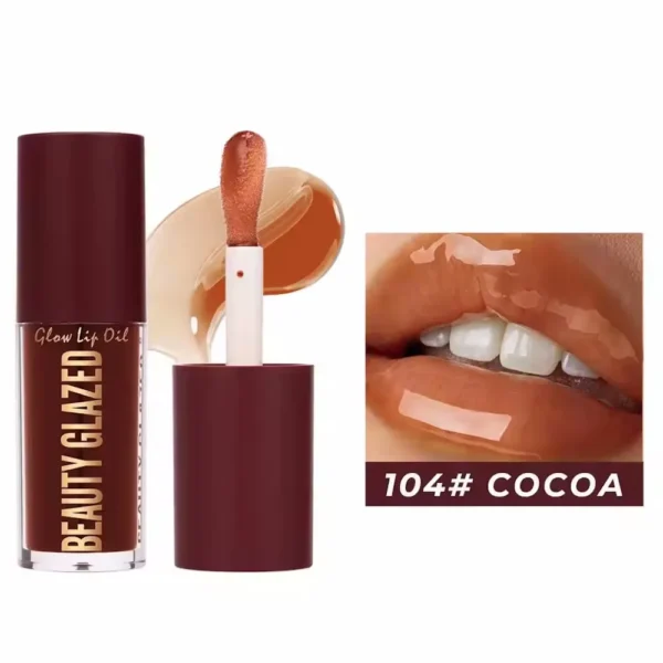 Beauty Glazed Glow Lip Oil Cocoa 104
