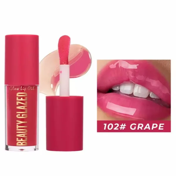 Beauty Glazed Glow Lip Oil Grape 102