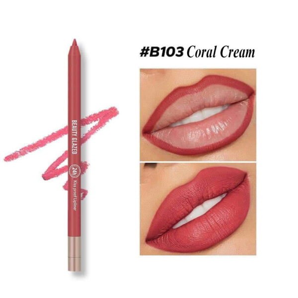 Beauty Glazed Waterproof & Long Lasting Lip Liner - B103 Coral Cream