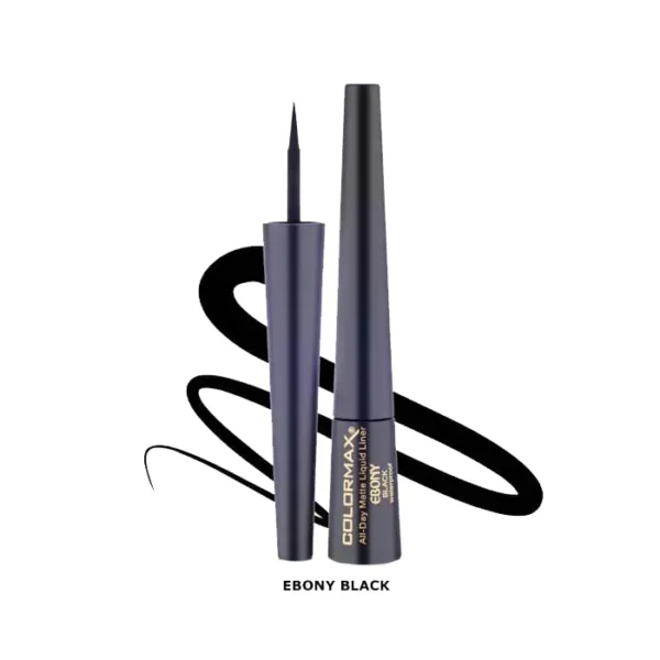Colormax All-day Matte Liquid Eyeliner Ebony Black
