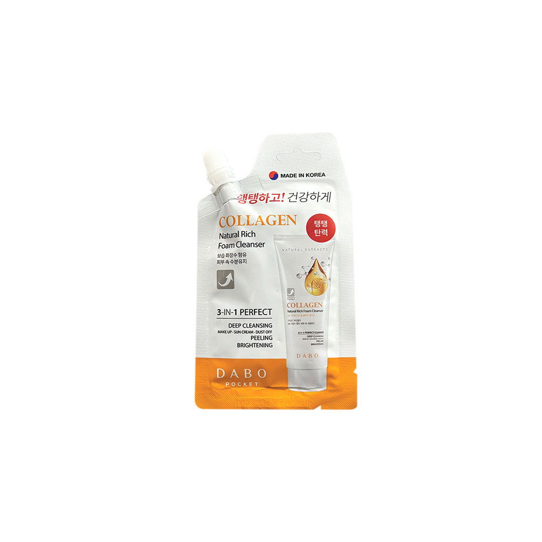 Dabo-Natural-Rich-Foam-Cleanser-Collagen-20-ml-2.jpg Dabo Natural Rich Foam Cleanser Collagen 20 ml - Image 1