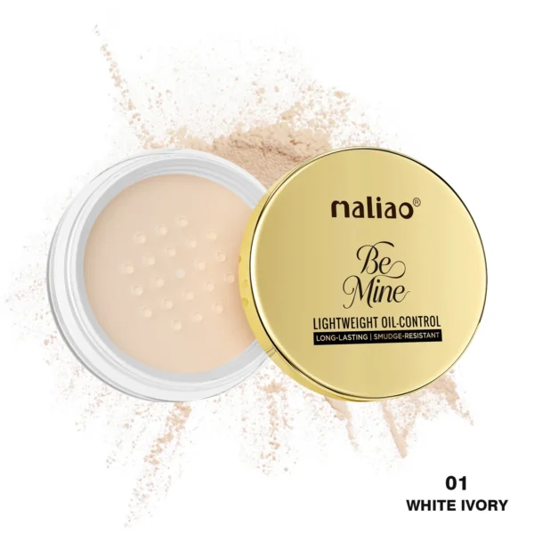 Maliao Be Mine Lightweight Oil-Control Long Lasting Smudge-Resistant Powder 01 White Ivory