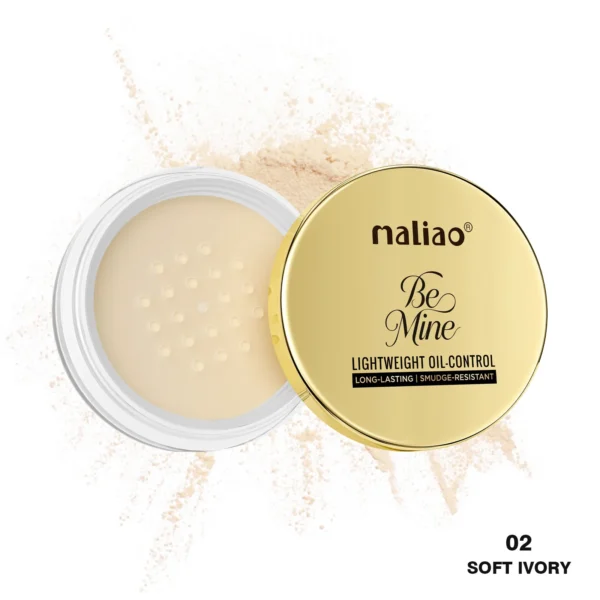 Maliao Be Mine Lightweight Oil-Control Long Lasting Smudge-Resistant Powder 02 Soft Ivory