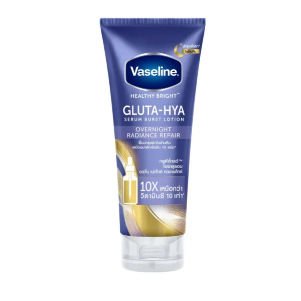 Vaseline Healthy Bright Gluta-Hya Serum Burst Lotion Overnight Radiance 300ml