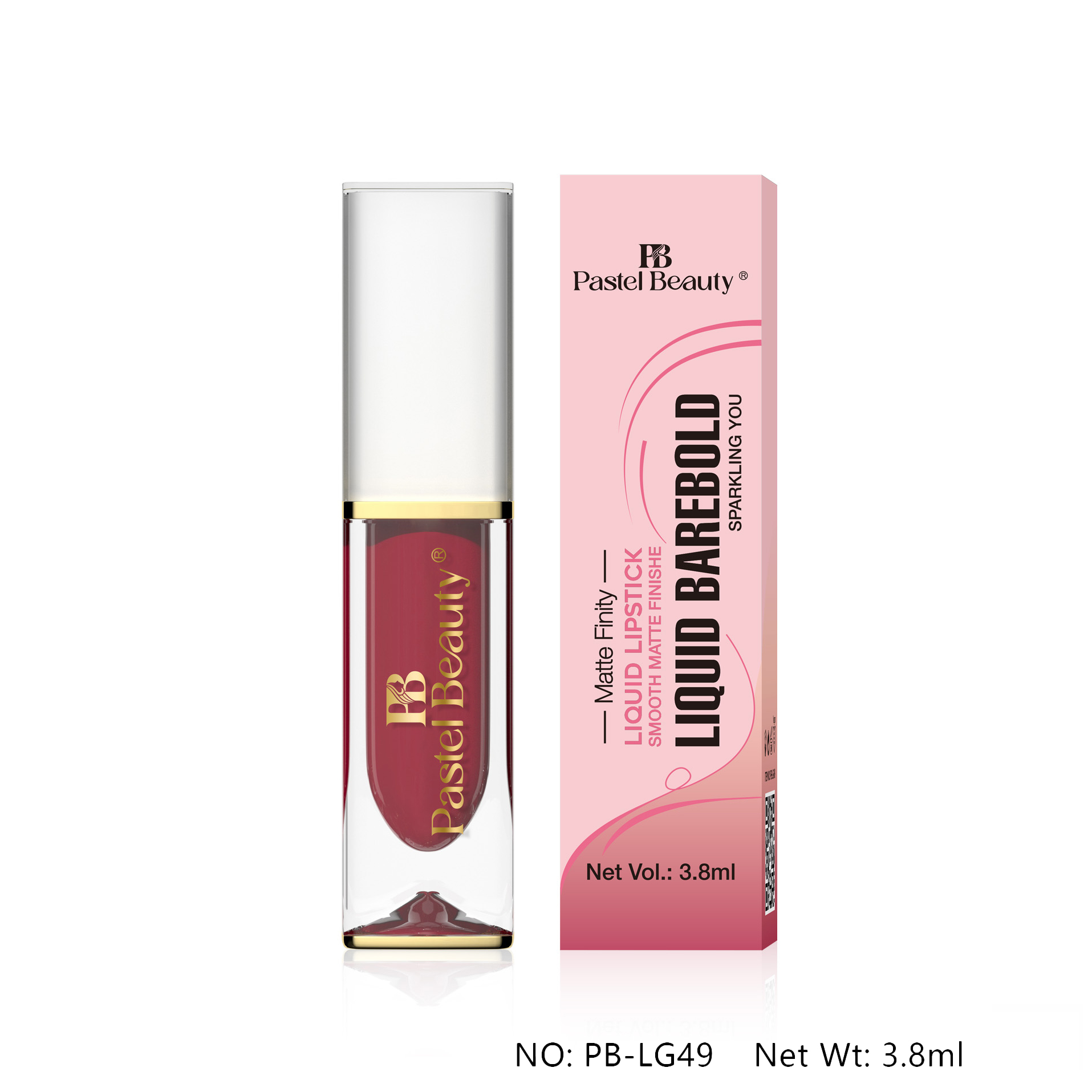 PB-LG49-2.webp Pastel Beauty Matte-Finity Liquid Barebold Lipstick 07 Nude - Image 1