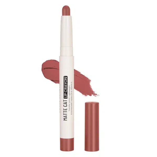 Swiss Beauty Matte Cat Lip Crayon 01 Tangerine Buff