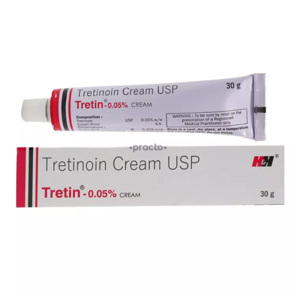 H&H Tretinoin Tretin 0.05% Cream USP 30g