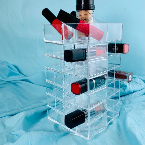 Rotating Acrylle Cosmetic Organizer
