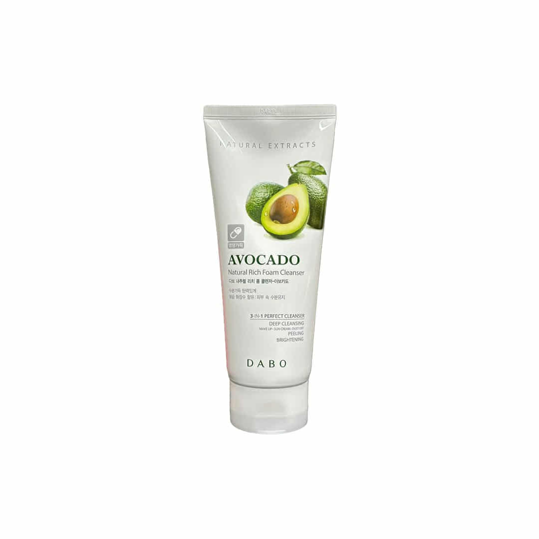 a46d0d66-7026-4e8c-9e58-760ac3d87c56.jpeg Dabo Natural Rich Foam Cleanser Avocado 180 ml - Image 1