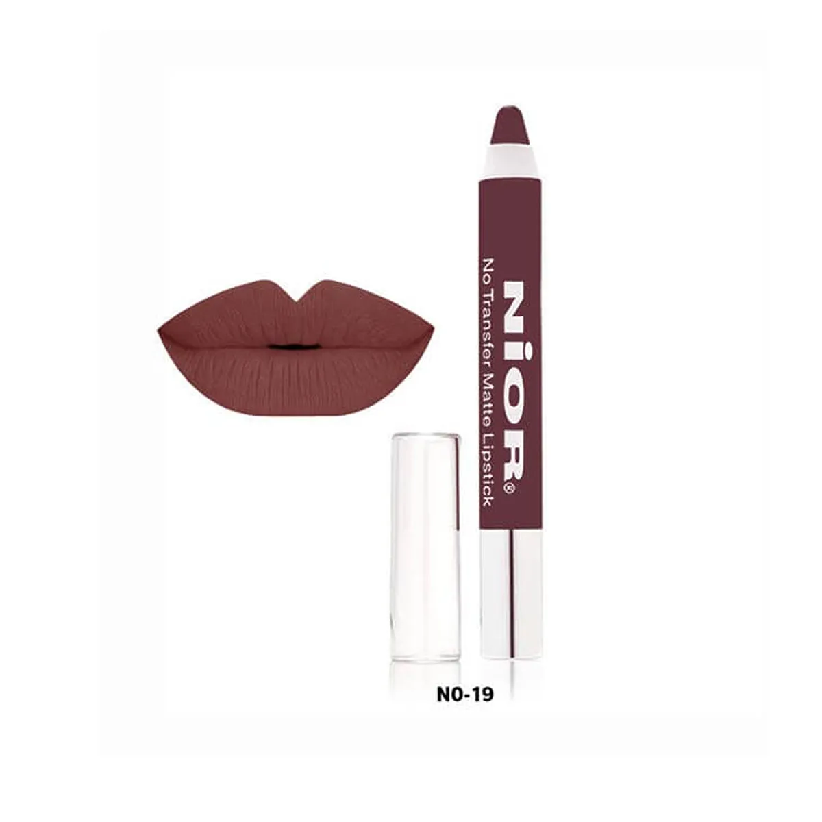cf1fb9201679292244c60972c34bc520.webp Nior No Transfer Matte Lipstick 19 - Image 1