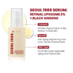 K-Secret Seoul1988 Serum Retinal Liposome 2% + Black Ginseng 30ml - Image 2