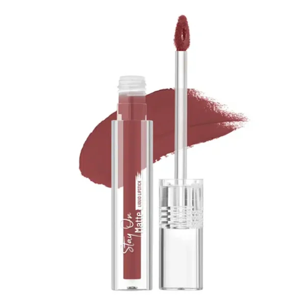 Swiss Beauty All Day Liquid Lipstick Earthy Brown 10