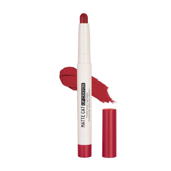 Swiss Beauty Matte Cat Lip Crayon 13 Red Chill