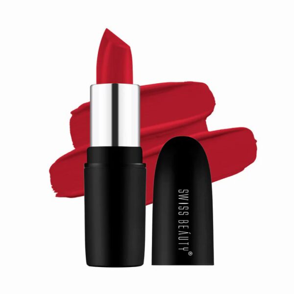 Swiss Beauty Pure Matte Lipstick 201 Russian Red