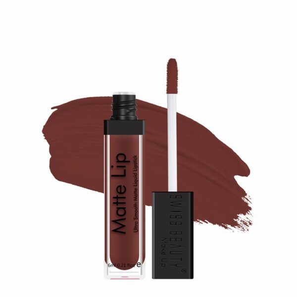 Swiss Beauty Matte Liquid Lipstick Deep Maroon 19